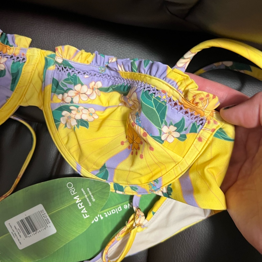 NWT FARM RIO PIETRA FLORAL BIKINI SET L - Picture 3 of 7